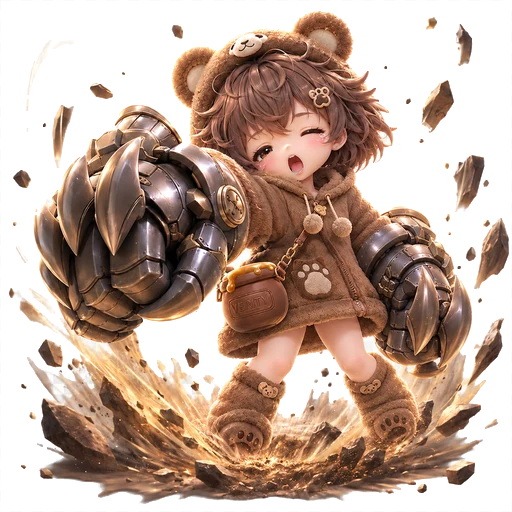Crew member attack pose